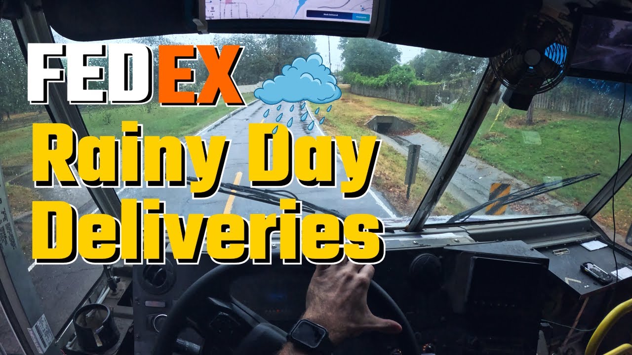 POV: FedEx Deliveries in the Rain | Wet Weather Grind 🌧️📦