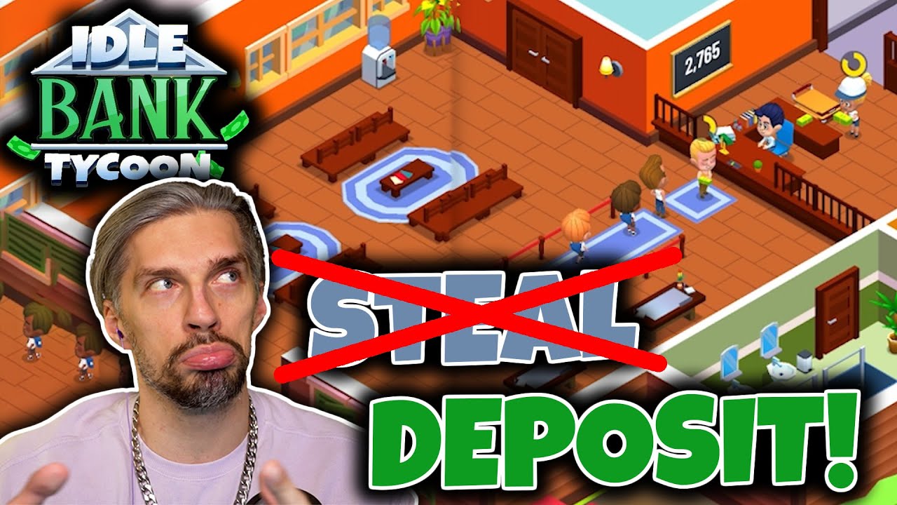 Use Customers money for Bank upgrades! - Idle Bank Tycoon // Review of Idle Games