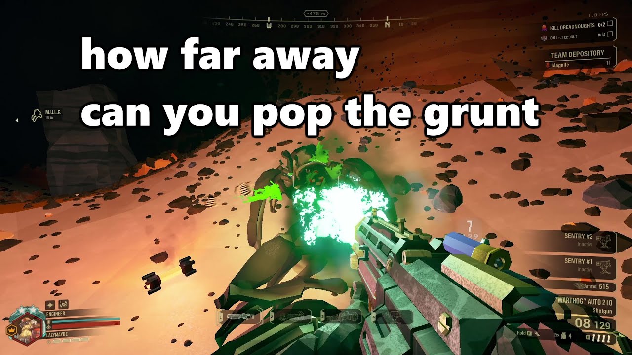 Warthog grunt oneshot/twoshot comparisons