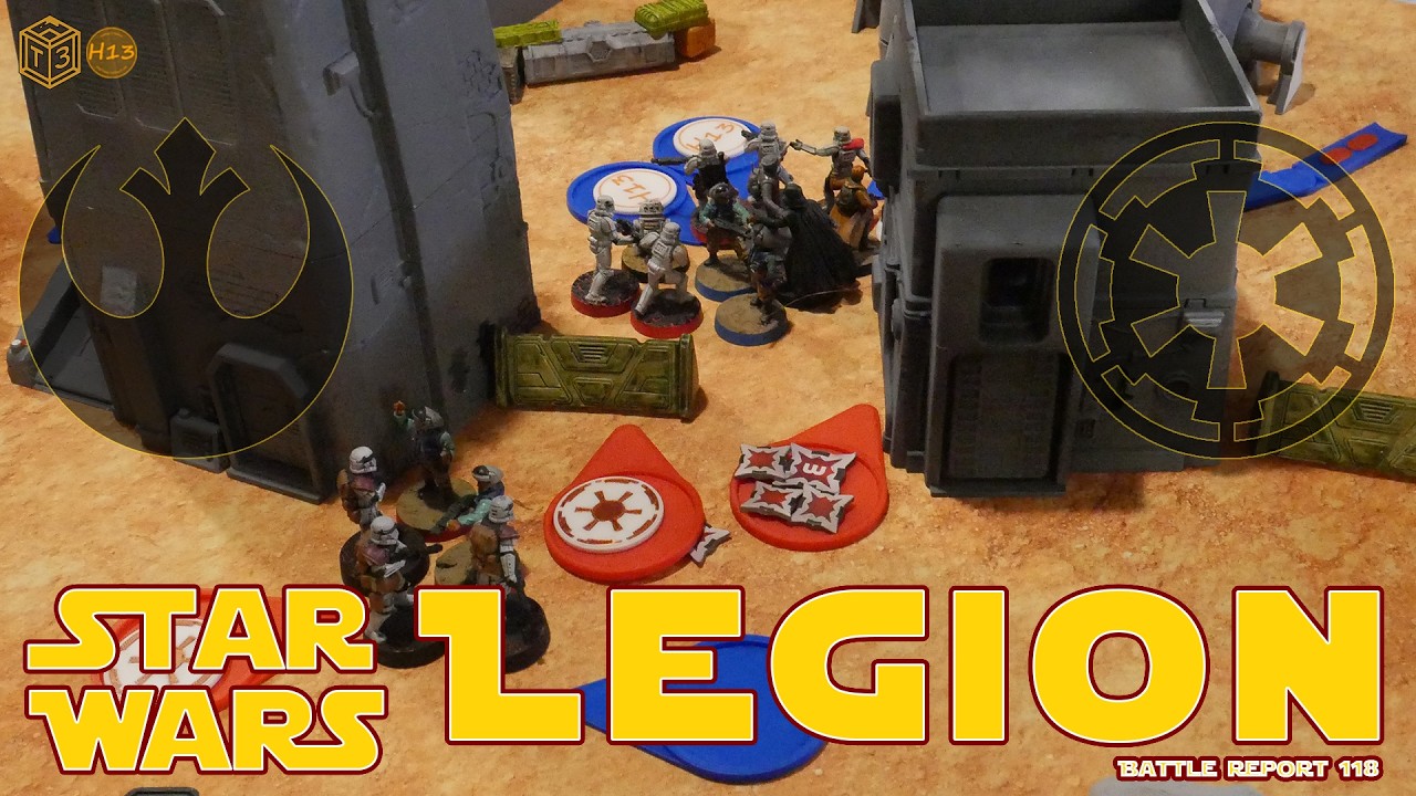 Star Wars Legion Battle Report 118 - Rebels vs Empire (Luke Skywalker vs Darth Vader)