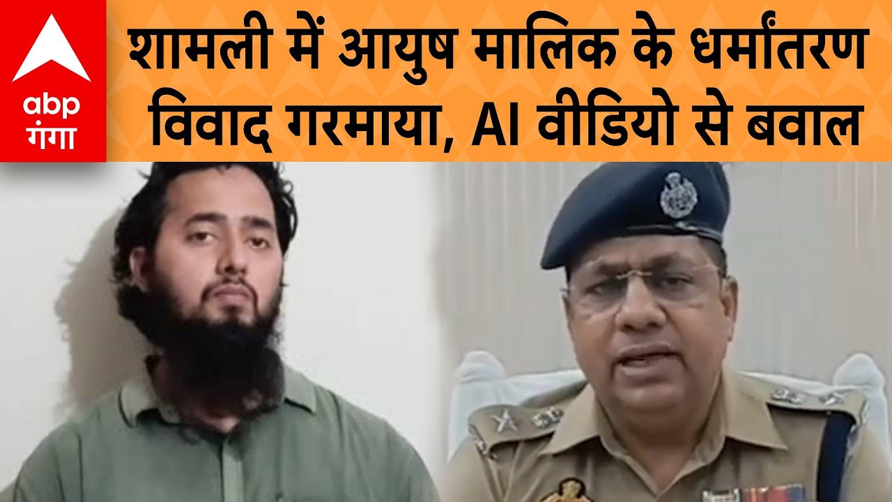 Shamli Conversion Case: शामली में आयुष मालिक के धर्मांतरण विवाद गरमाया, AI वीडियो से बवाल |ABP GANGA