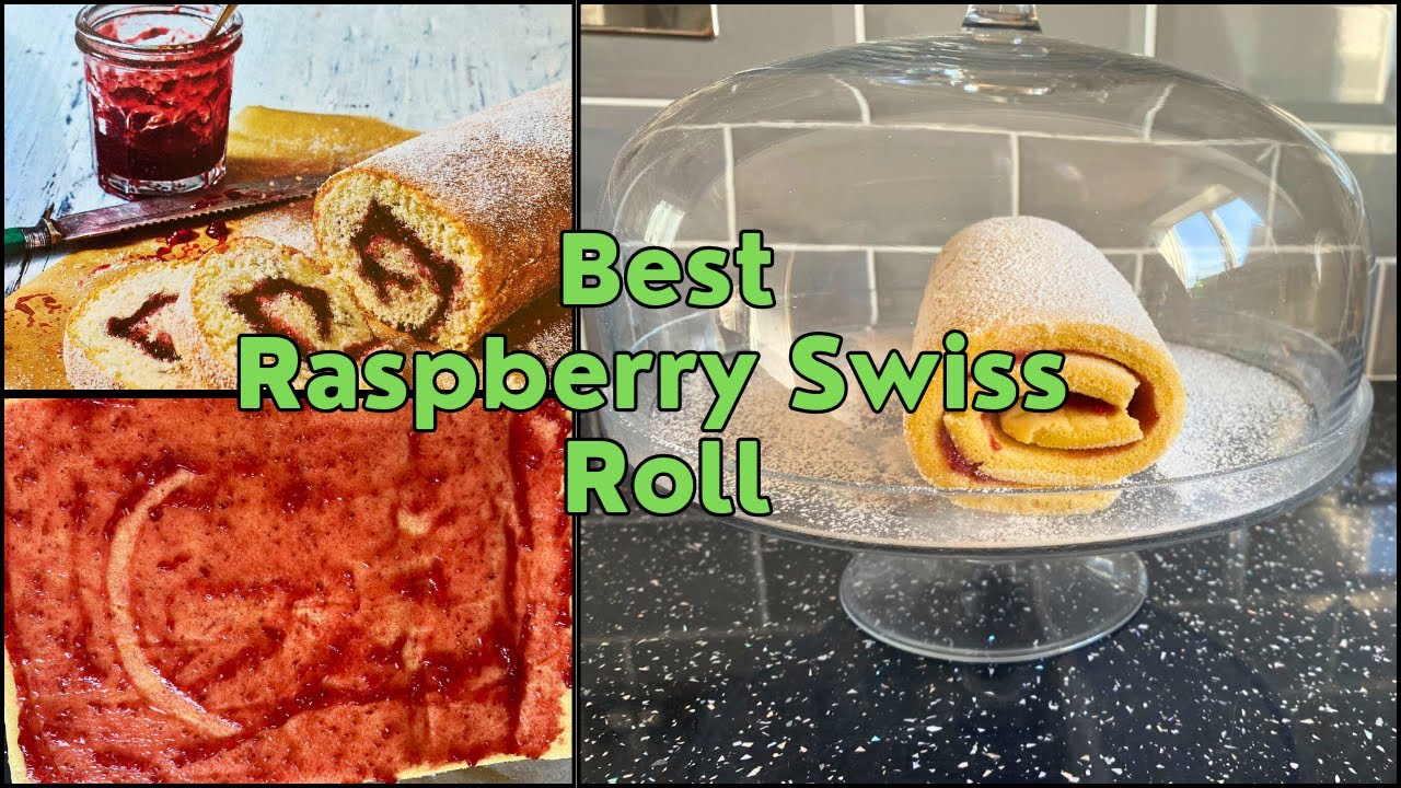 HOW TO MAKE A RASPBERRY SWISS ROLL | SIMPLE AND DELICIOUS DESSERT RECIPE
