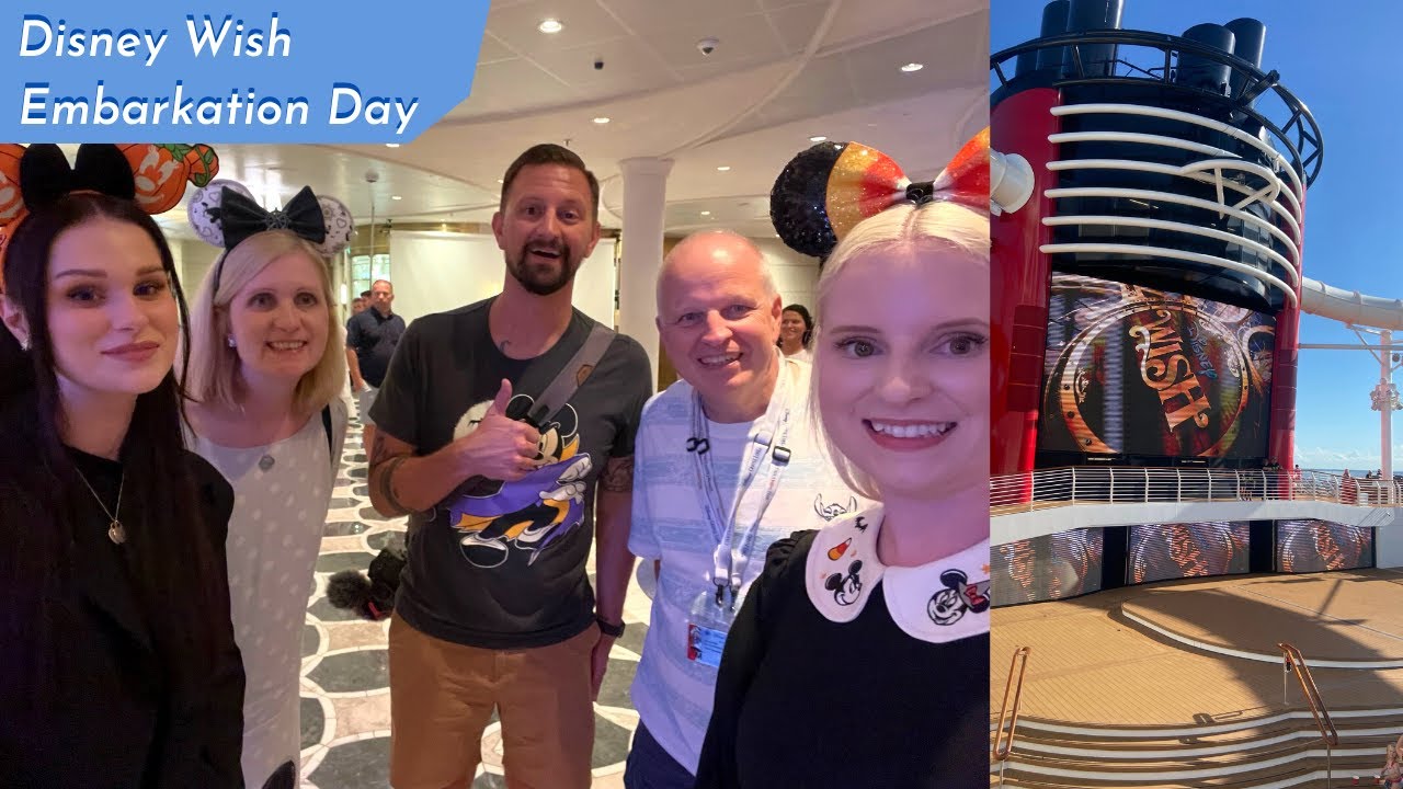 Disney Wish Embarkation Day Vlog | Set Sail on a Wish, Drinks at The Bayou & Meeting Tim Tracker