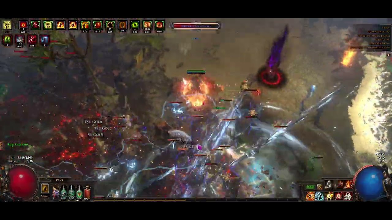 PoE 3.25 settlers HC phrecia event rip commander volcanic fissure of snaking
