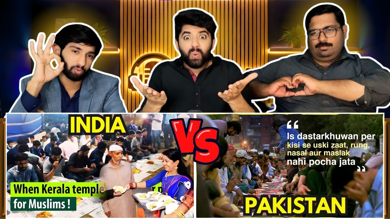 Hindus Hosted Iftar Party? 😱 India vs Pakistan Reaction | kzn Mzn Reactions
