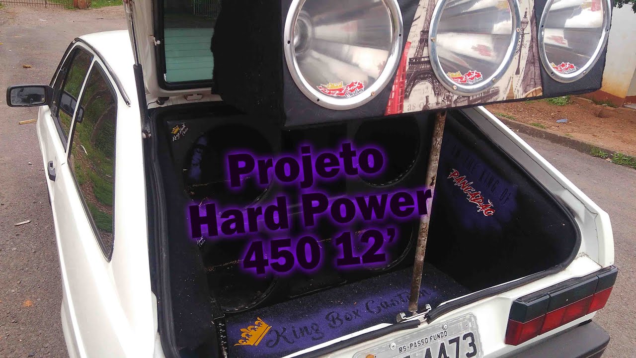 Teste projeto HARD POWER 450 12' 4ohms 1500W RMS