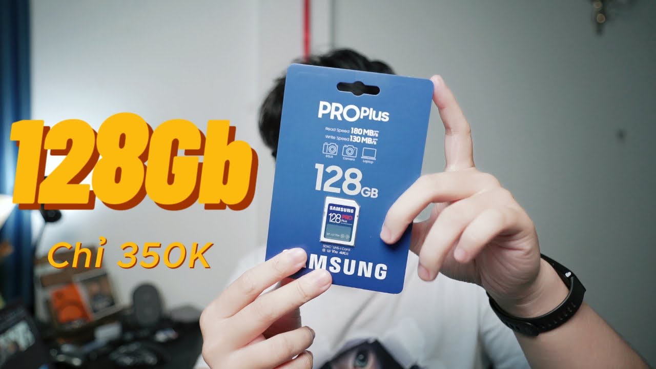 Thẻ nhớ SD Samsung 128Gb đang giảm còn có 350 đồng