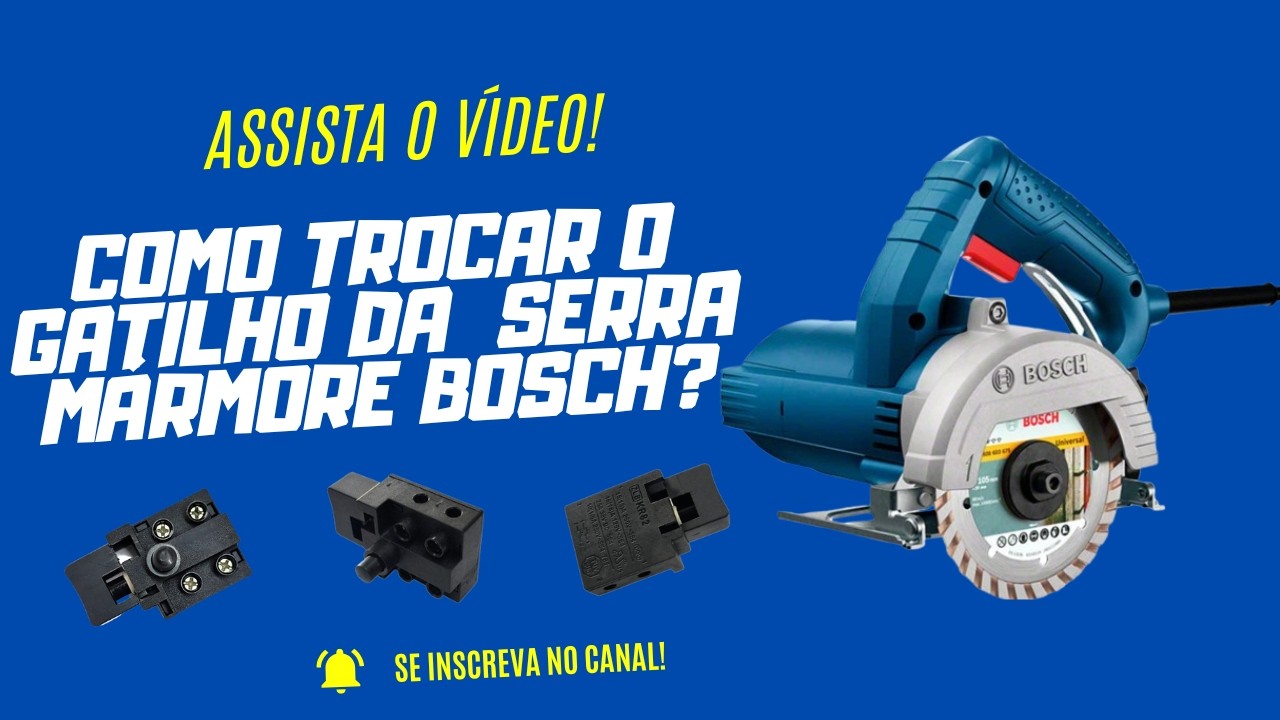 Como trocar o interruptor da serra mármore Bosch  GDC modelo 14-40.