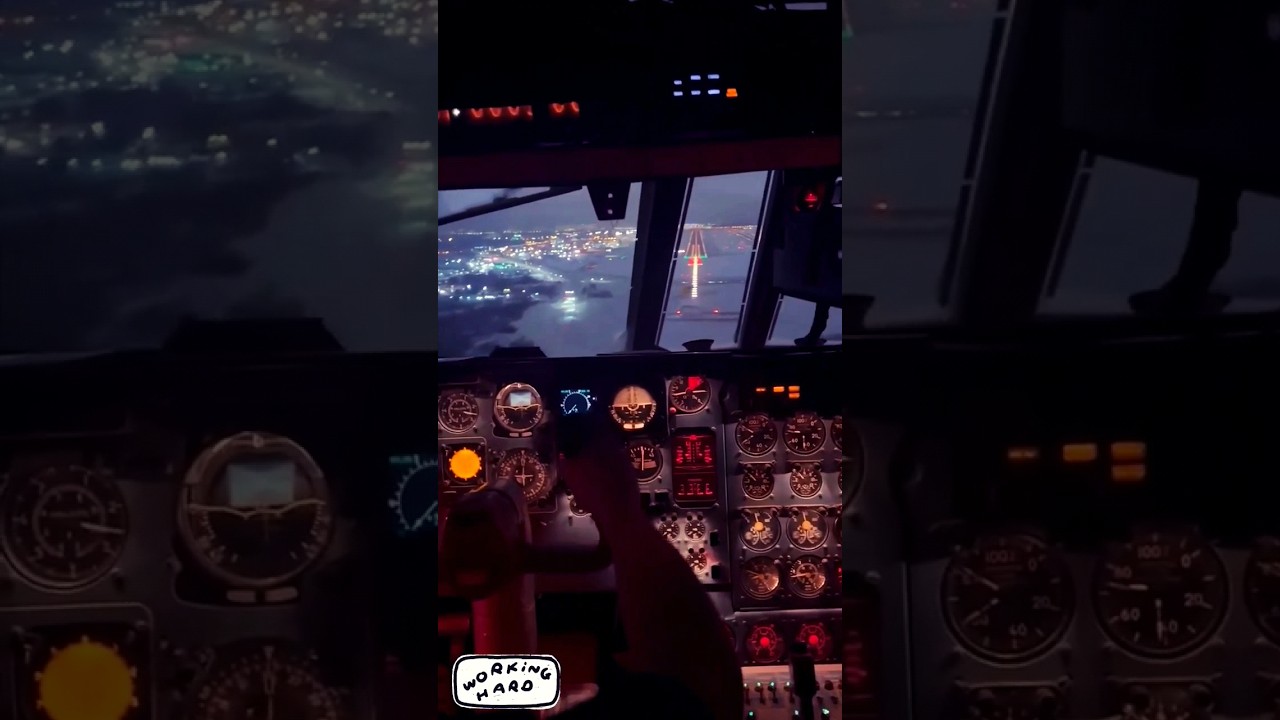 В кабине пилота Сложная посадка #ил76 #il76 #посадка