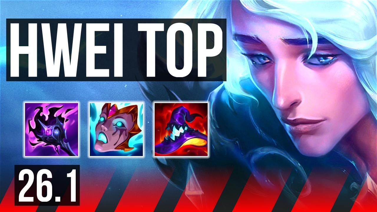 HWEI vs NASUS (TOP) | Good KDA: 8/1/15, 57K damage | EUW Master | 26.1