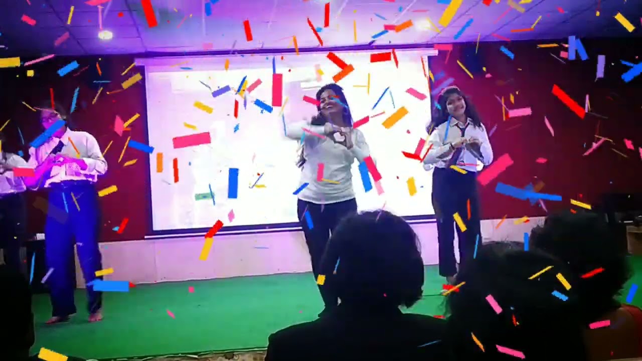 Dance on thanks alot। teachers retirement function। teachers dance। teacher dance with students