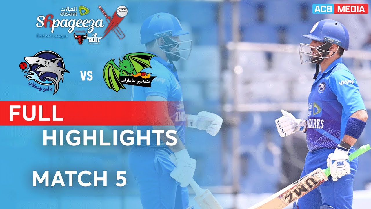 Full Highlights | Amo Sharks vs Band-e-Amir Dragons | Match 5 | SCLX | ACB | 3Z1A