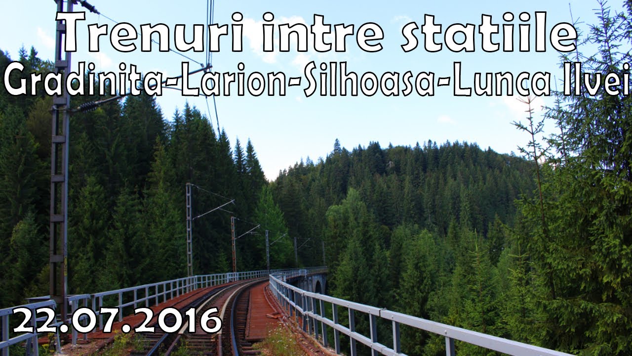 Trenuri Gradinita-Larion-Silhoasa-Lunca Ilvei - 22.07.2016