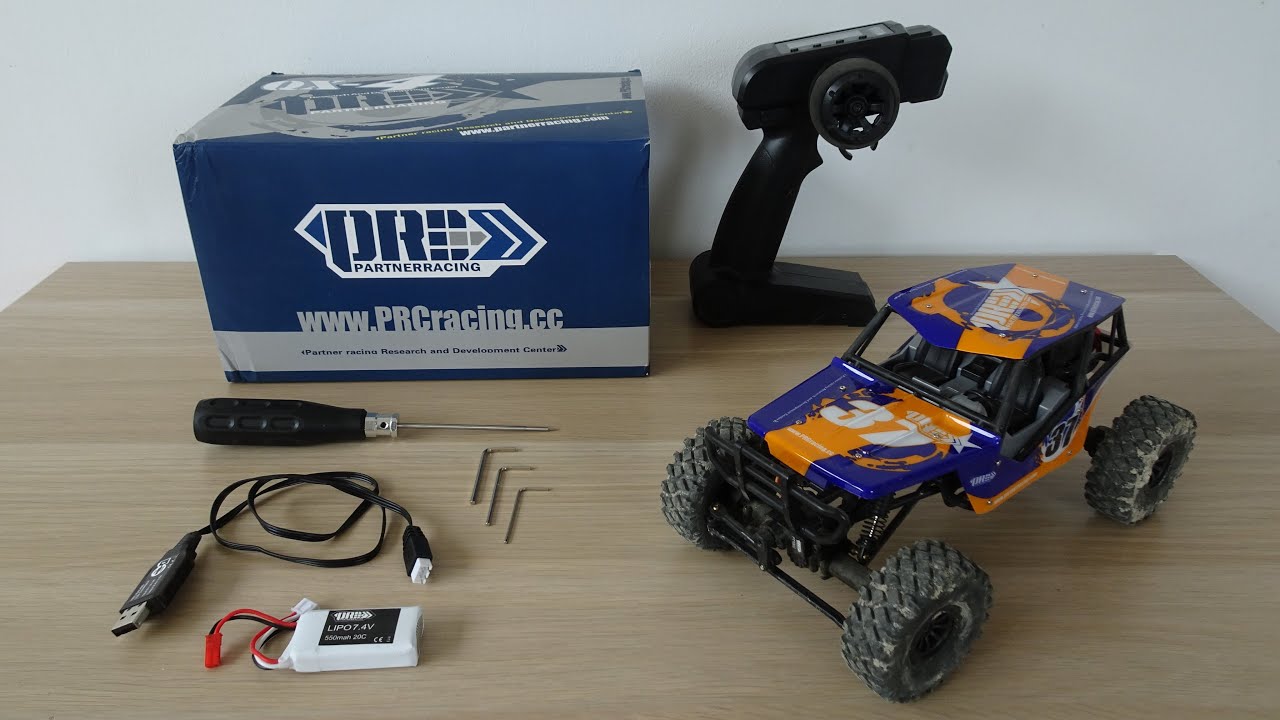 Partner Racing PRC QX-4 1:18 Scale 4WD RTR RC Rock Crawler (mini Axial Wraith?) - Unboxing & Review