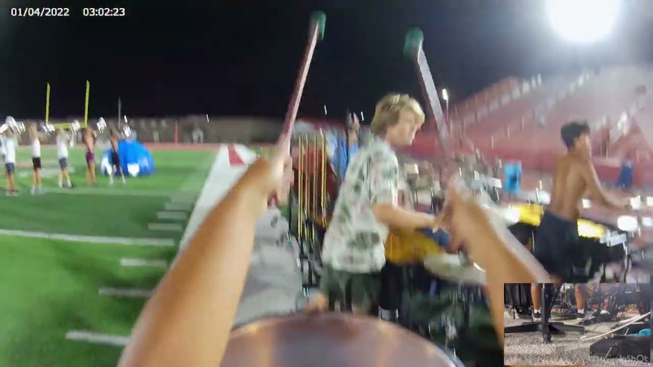 Blue Stars 2024 Timpani head and foot cam