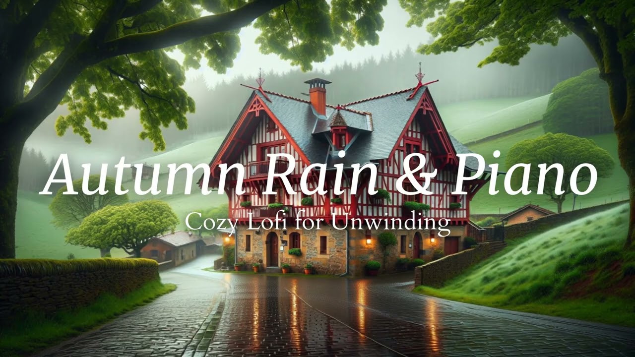 Autumn Rain & Piano  Cozy Lofi for Unwinding | 3 Hours | No Ads