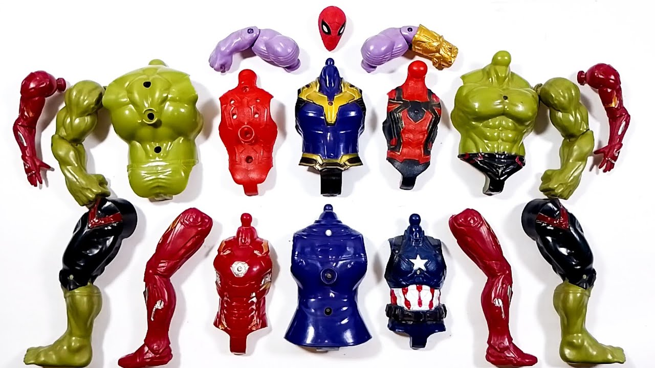 Игрушки Мстителей Marvel, Человек-паук, Танос, Железный человек, Капитан Америка, игрушки суперге...