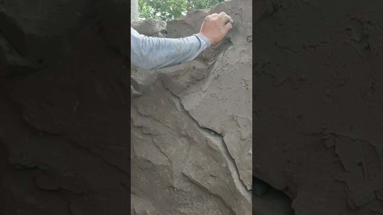 Pedra artificial! #escultura #pedra #argamassa