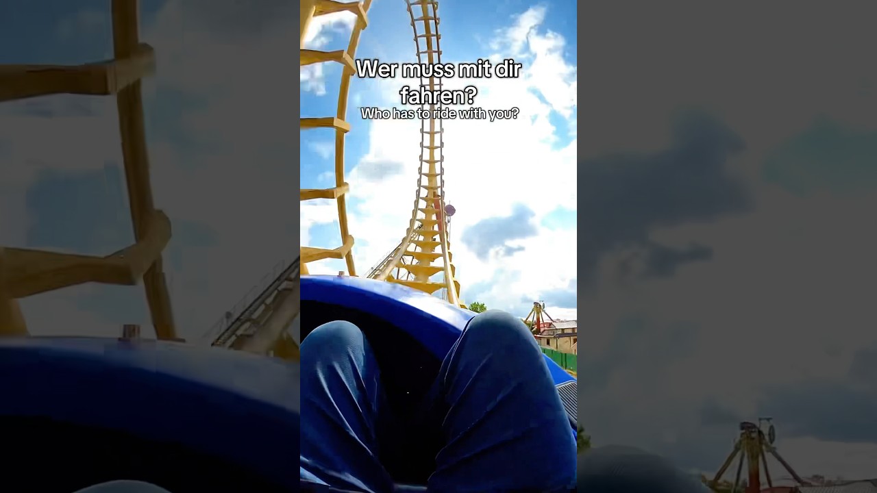 R&uuml;ckw&auml;rts durch den Looping😱 Fluch des Kraken aus dem Freizeit-Land Geiselwind