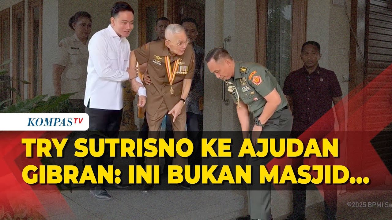 Gibran Lepas Sepatu, Try Sutrisno ke Ajudan Wapres: Ini Bukan Masjid