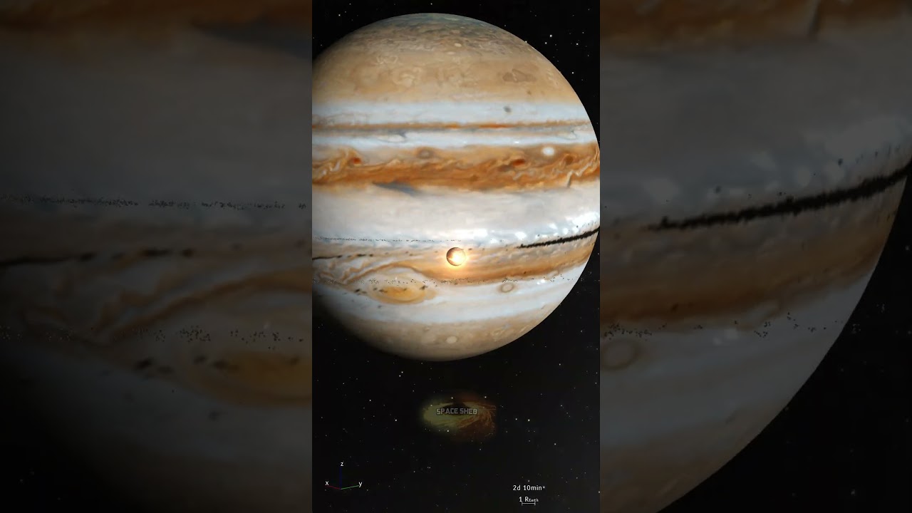 What if Jupiter got rings?  #astronomy #spacesim #planet #cosmos #universe #space#earth#nasa#science