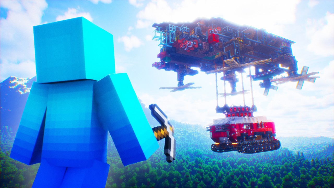 Create Aeronautics навсегда изменил Minecraft