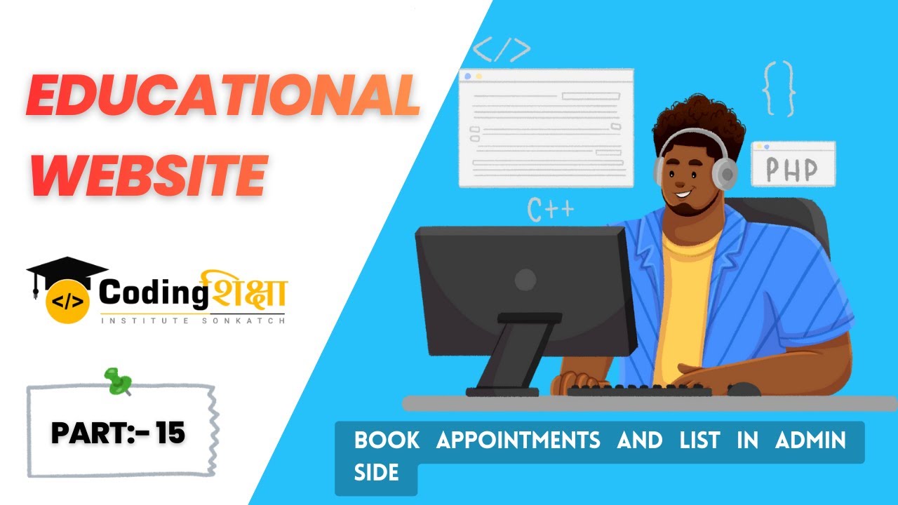 Educational web Part - 15 (Book appointments and list in admin side)