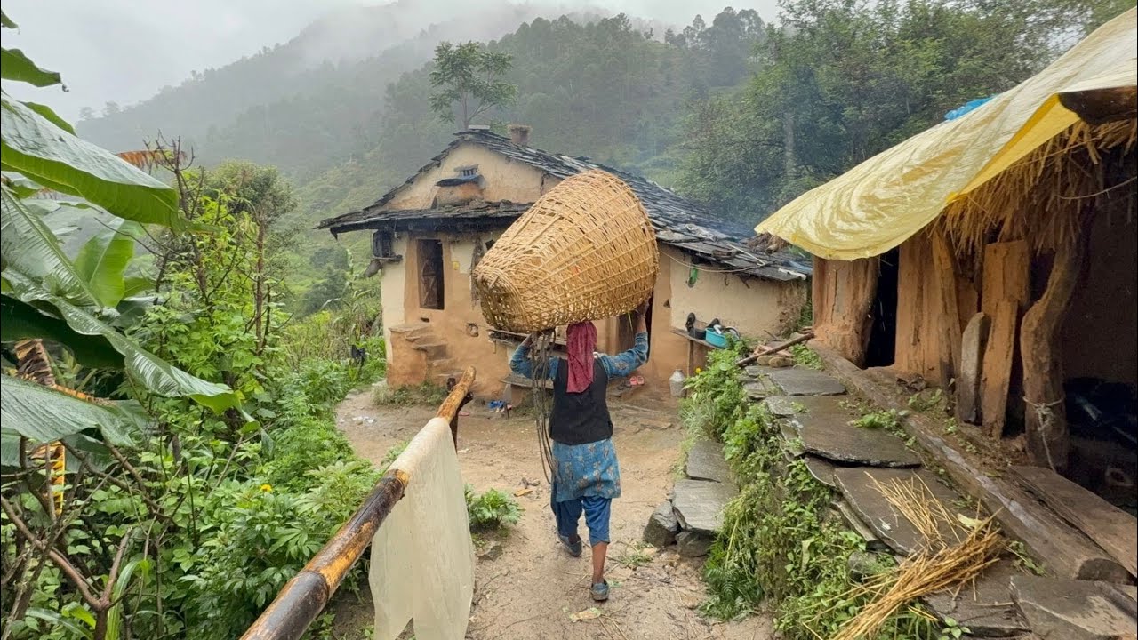 Most Peaceful And Relaxing Nepali Mountain Village Life | Beautiful Nepali Village Documentary Video