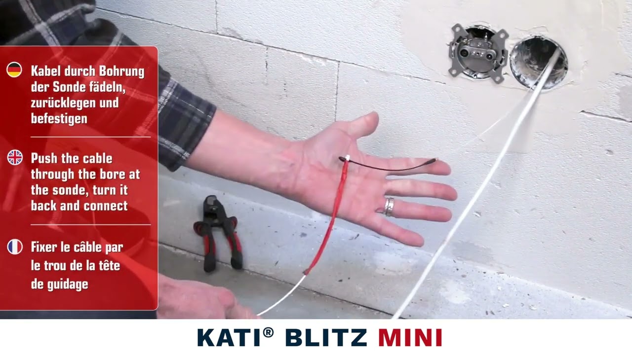 Glasfaserkabelinstallation in Gebäuden mit dem Kati® Blitz Mini