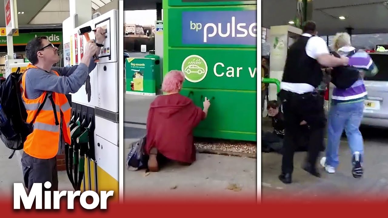 Just Stop Oil activists sabotage petrol stations across London