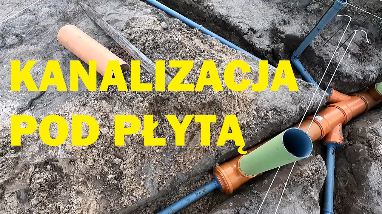 057. Jakie BŁĘDY popełniliśmy przy rozkładaniu kanalizacji? Budżetowa płyta fundamentowa, część 1/5