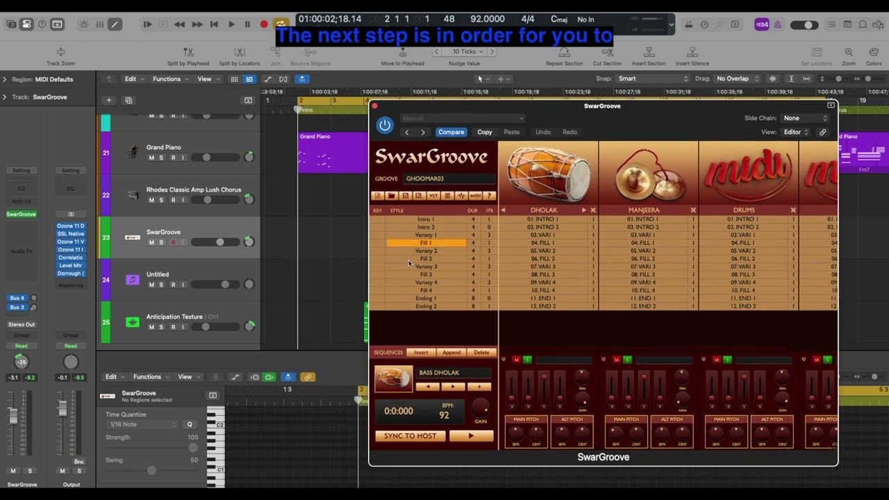 Composing With SwarGroove