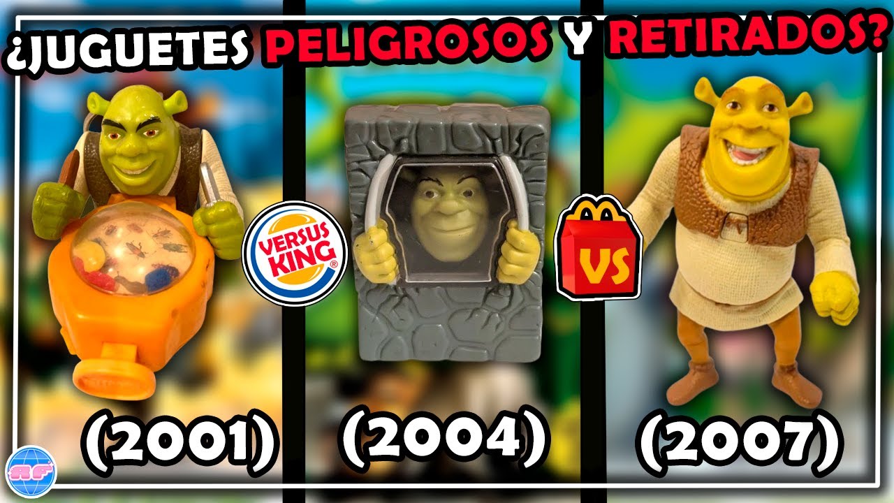 DUELO DE HAPPY MEALS • SHREK (2001) VS SHREK 2 (2004) VS SHREK TERCERO (2007)