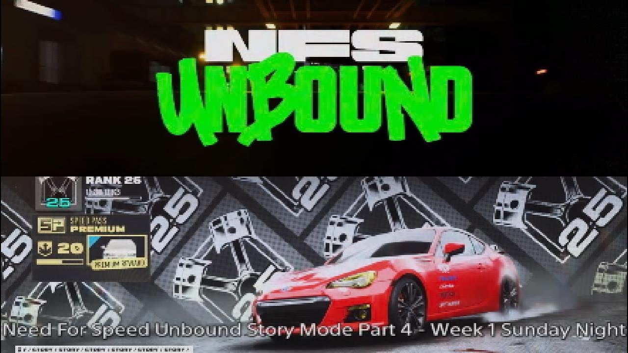 Need For Speed Unbound Story Mode Part 4 - Week 1 Sunday Night
