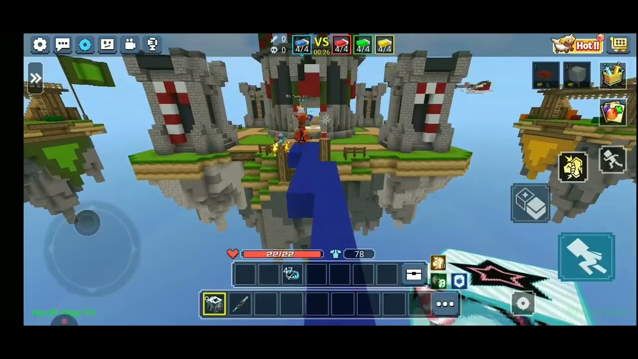 Jogando com minha prima noob#blockman
