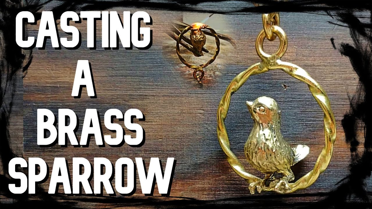 How is it made? Centrifugal Lost Wax Casting A Brass Sparrow Pendant ~ By Kryher