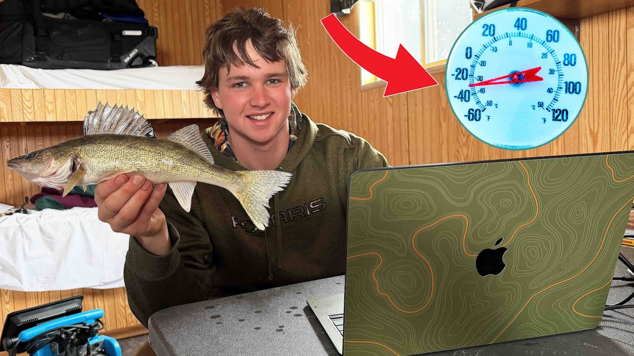 Luxury Red Lake Ice Fishing in -40 Degrees!