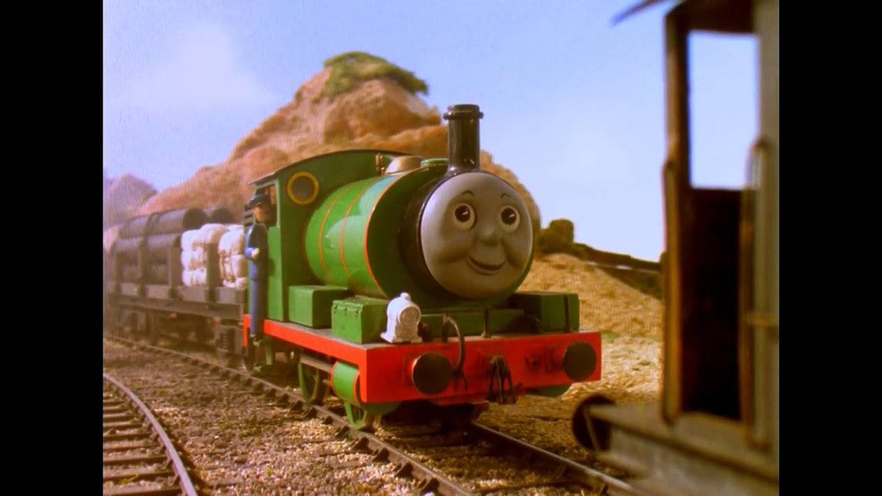 Thomas, Percy and Old Slowcoach Restored US