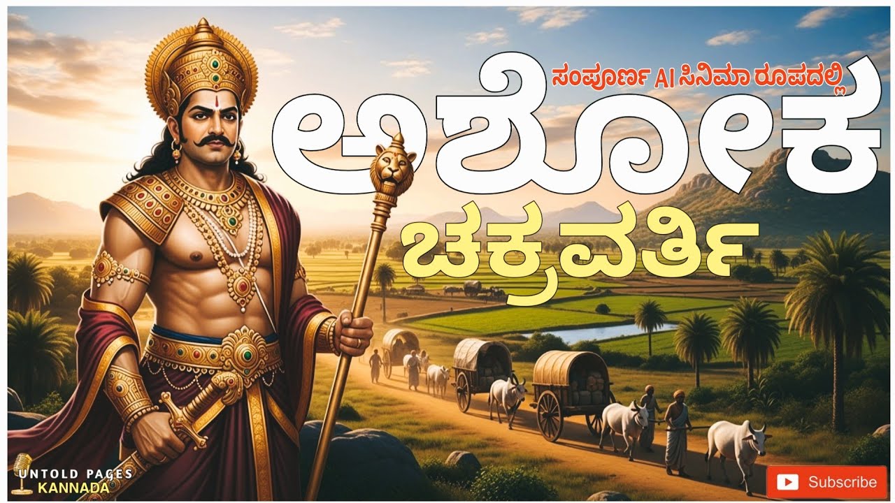 ಅಶೋಕ ಚಕ್ರವರ್ತಿ | ಪಾಟಲಿಪುತ್ರ ಯುವ ಸಾಮ್ರಾಟನ ಪಯಣ | Ancient AI Cinimatic History | Untold Pages Kannada |