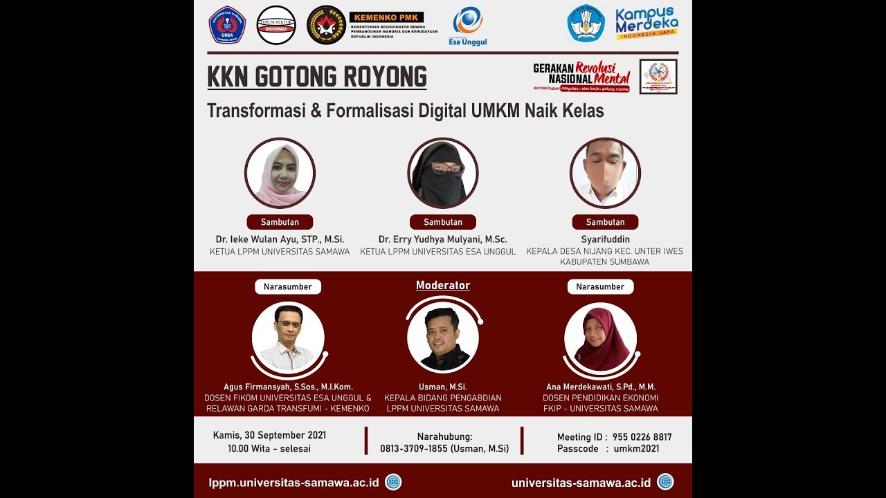 Transformasi & Formalisasi Digital UMKM Naik Kelas