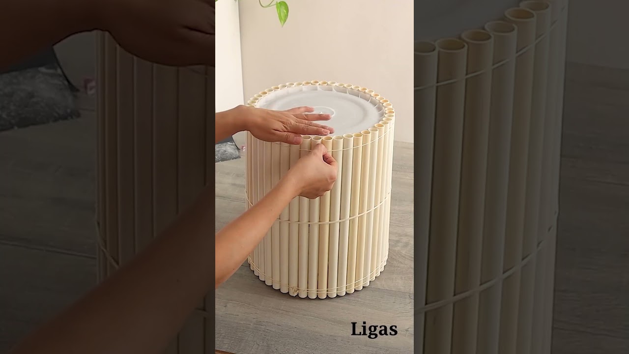 Haz Una Hermosa Mesa de Un Balde de Plástico  