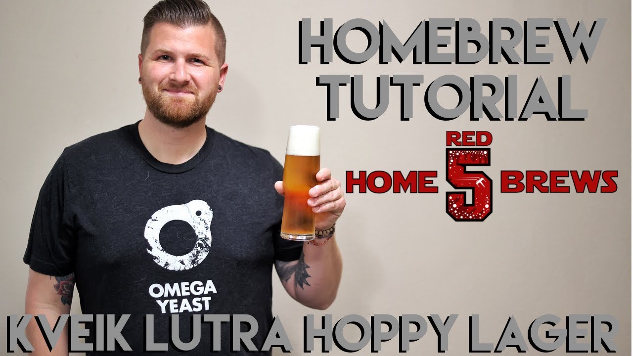 Homebrew Tutorial: Grain to Glass - Kveik Lutra Hoppy Lager (How to Brew)