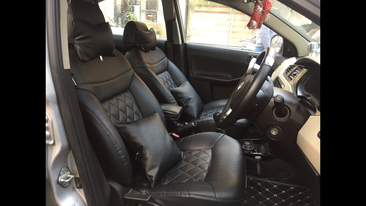 Tata Zest interior modified | Interior modifications | Seat covers, 7d car mats, Android Stereo
