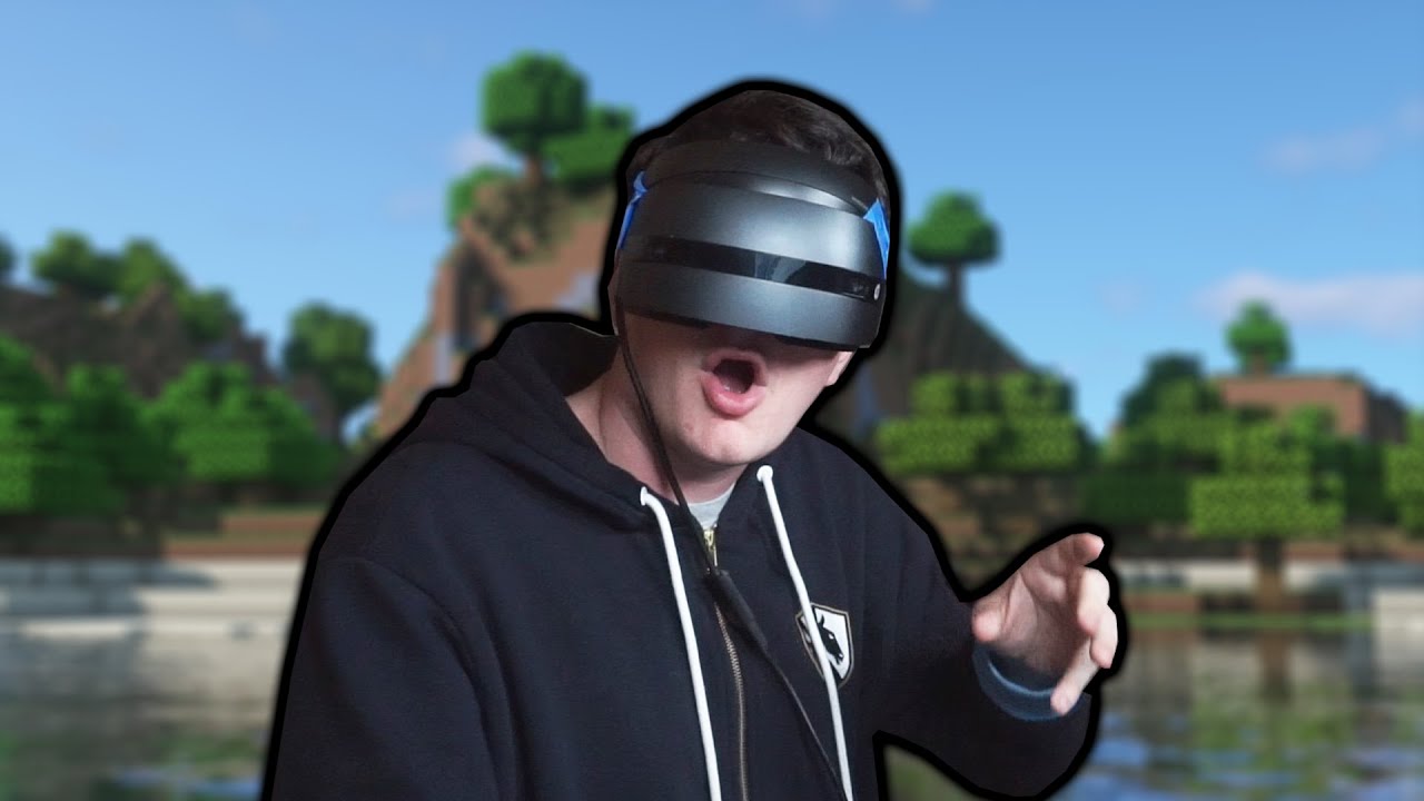 so I tried playing minecraft in VR...