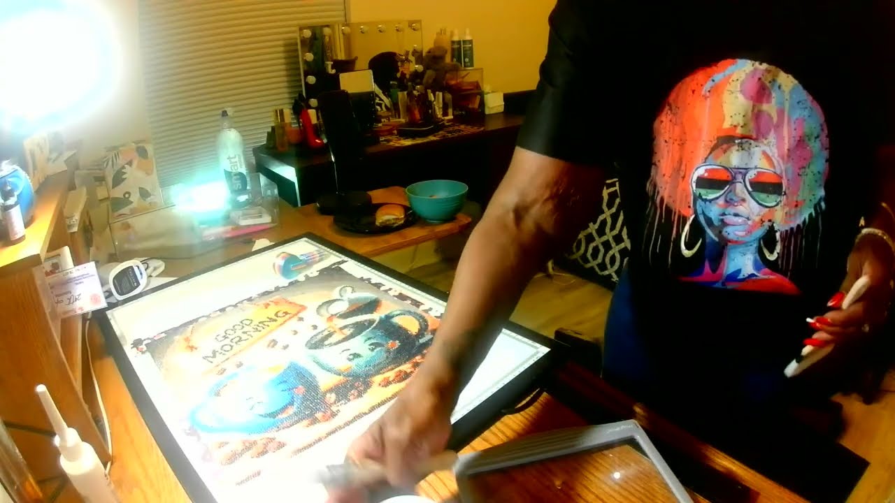 SEALING A DIAMOND PAINTING