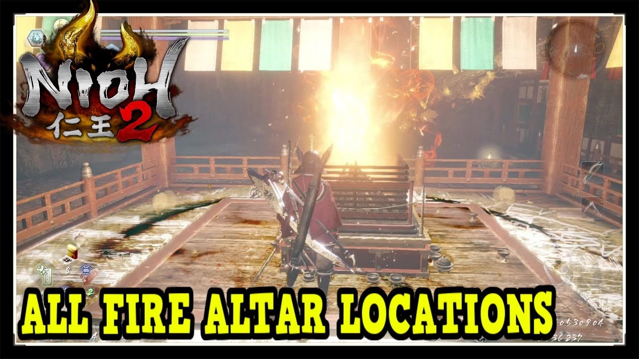 Nioh 2 DLC All Fire Altar Locations in Palace of the Damned (The Flame That Lights the Darkness)