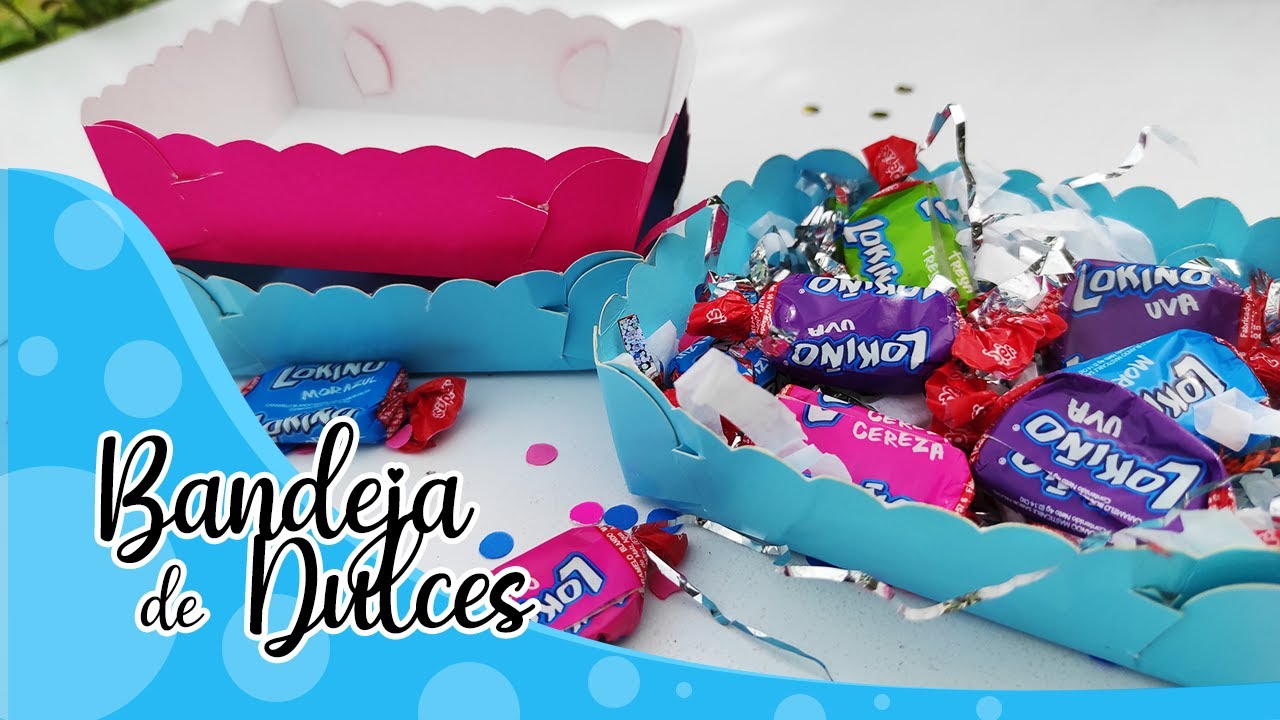 Como hacer BANDEJA DE DULCES / WINCOPACK para fiesta de niños Fácil y Económicas