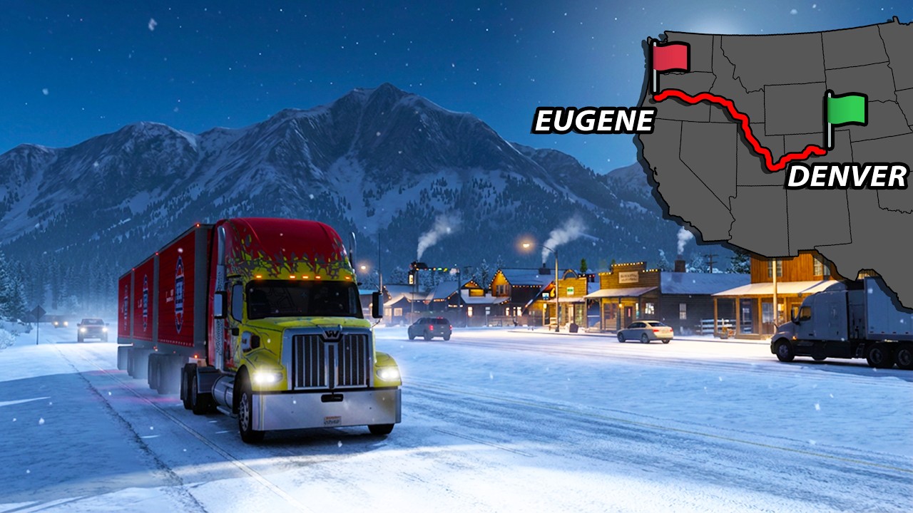 Cozy Cabin, Frozen World: Denver to Eugene Long Haul
