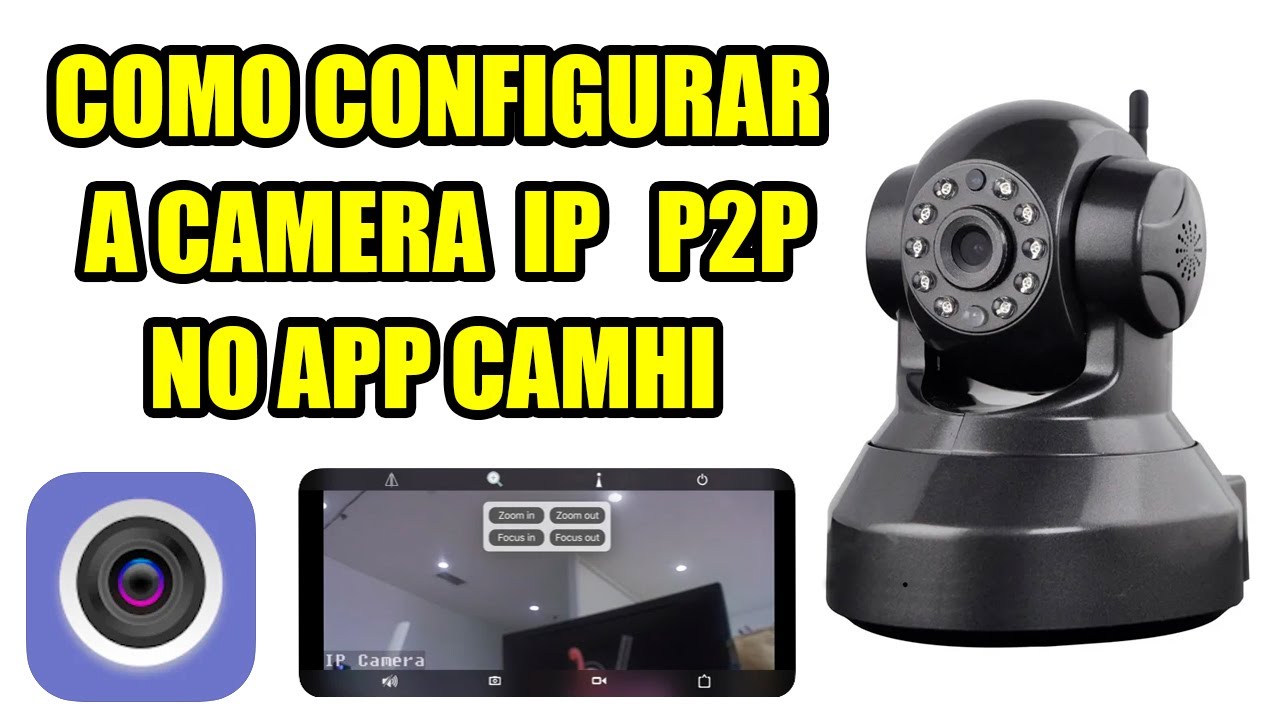 Como Configurar a Câmera Wifi P2P IP Câmera no Aplicativo CamHi
