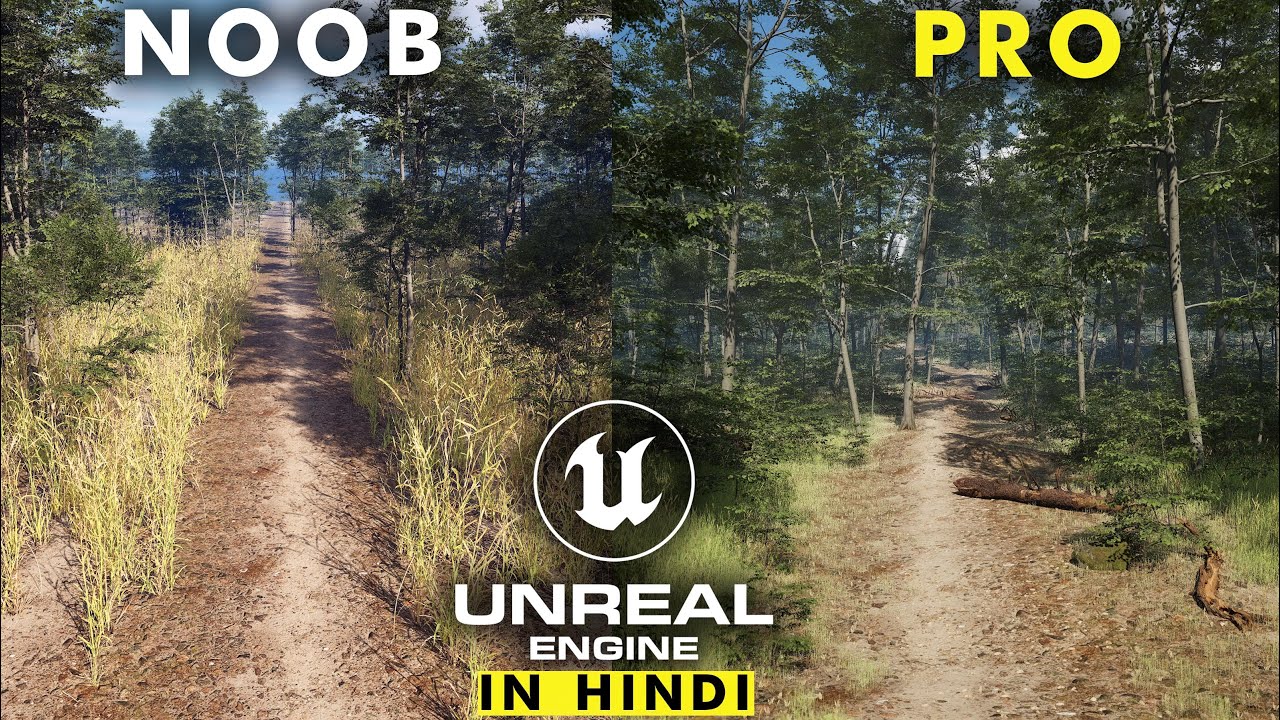 Unreal Engine Forest Path Tutorial In HINDI